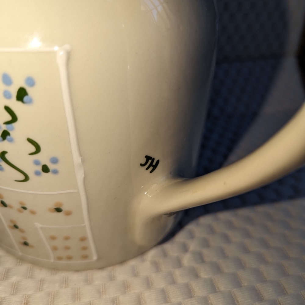 Ceramic Hand Painted Pitcher - Picture 8 of 9